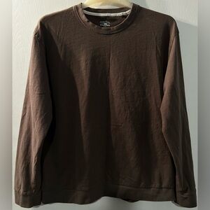 Men's Freedom Foundry Green/Brown Crewneck Long-Sleeve Shirt Size L